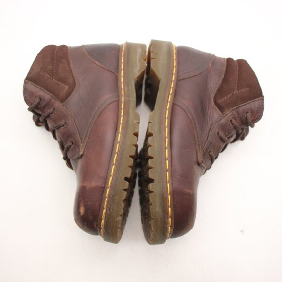 Doc Dr. Martens Industrial Steel Toe Boots Mens Size 9 Brow Leather Shoes 12242 main image 11